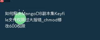 如何解决MongoDB副本集Keyfile文件权限过大报错_chmod修改600权限