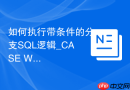 如何执行带条件的分支SQL逻辑_CASE WHEN语法结构验证