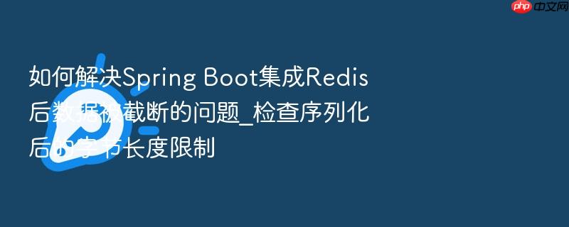 如何解决spring boot集成redis后数据被截断的问题_检查序列化后的字节长度限制