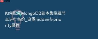 如何配置mongodb副本集隐藏节点进行备份_设置hidden与priority属性