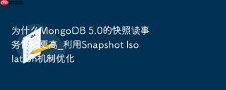 为什么mongodb 5.0的快照读事务性能更高_利用snapshot isolation机制优化