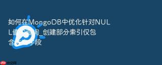 如何在mongodb中优化针对null值的查询_创建部分索引仅包含非空字段