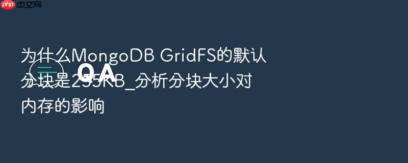为什么mongodb gridfs的默认分块是255kb_分析分块大小对内存的影响
