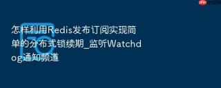 怎样利用Redis发布订阅实现简单的分布式锁续期_监听Watchdog通知频道