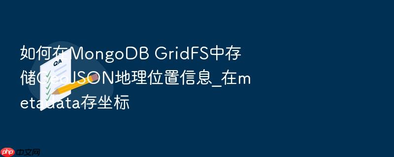 如何在mongodb gridfs中存储geojson地理位置信息_在metadata存坐标
