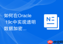如何在Oracle 19c中实现透明数据加密（TDE）的表空间管理？