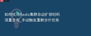 如何优化Redis集群自动扩容时的流量分布_手动触发重新分片任务