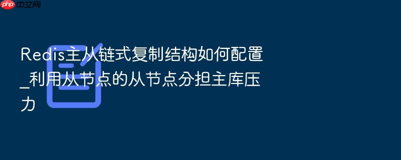 redis主从链式复制结构如何配置_利用从节点的从节点分担主库压力