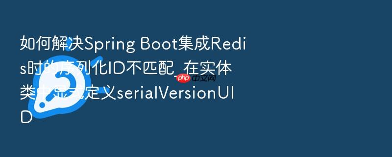 如何解决spring boot集成redis时的序列化id不匹配_在实体类中显式定义serialversionuid