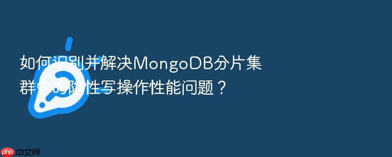 如何识别并解决mongodb分片集群中的隐性写操作性能问题?