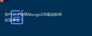 在php中使用mongodb驱动如何实现事务？