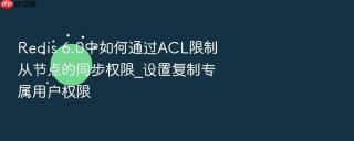 redis 6.0中如何通过acl限制从节点的同步权限_设置复制专属用户权限