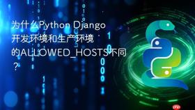 为什么Python Django开发环境和生产环境的ALLOWED_HOSTS不同？