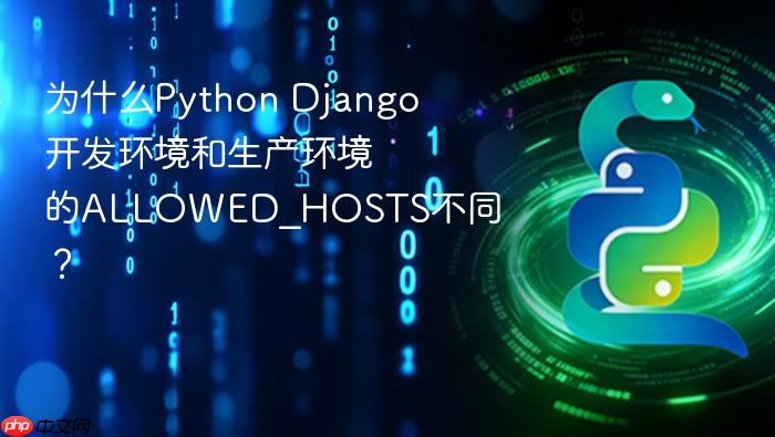 为什么python django开发环境和生产环境的allowed_hosts不同?