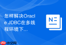 怎样解决Oracle JDBC在多线程环境下出现的同步锁死问题？