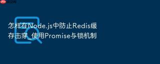 怎样在node.js中防止redis缓存击穿_使用promise与锁机制