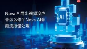 Nova AI导出视频没声音怎么修？Nova AI音频流报错处理