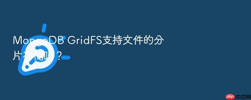 mongodb gridfs支持文件的分片存储吗?