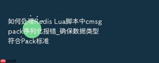 如何处理redis lua脚本中cmsgpack序列化报错_确保数据类型符合pack标准