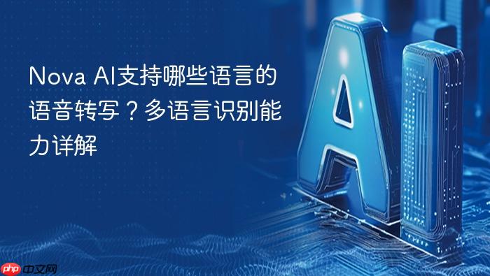 nova ai支持哪些语言的语音转写?多语言识别能力详解