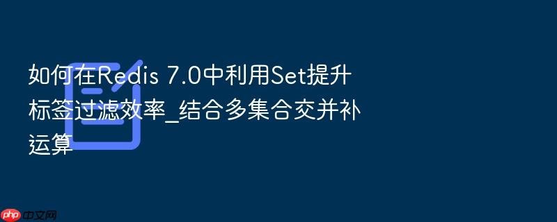 如何在redis 7.0中利用set提升标签过滤效率_结合多集合交并补运算