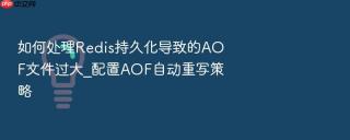 如何处理Redis持久化导致的AOF文件过大_配置AOF自动重写策略