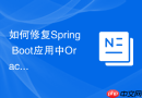 如何修复Spring Boot应用中Oracle数据库连接泄露的问题？