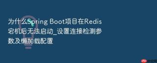 为什么Spring Boot项目在Redis宕机后无法启动_设置连接检测参数及懒加载配置