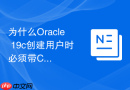 为什么Oracle 19c创建用户时必须带C##前缀以及如何跳过？