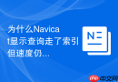 为什么Navicat显示查询走了索引但速度仍然慢？