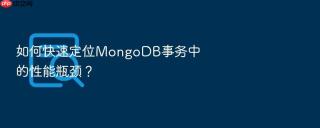 如何快速定位mongodb事务中的性能瓶颈?