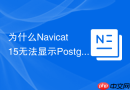 为什么Navicat 15无法显示PostgreSQL表的字段权限设置？