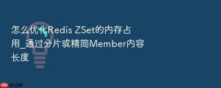 怎么优化redis zset的内存占用_通过分片或精简member内容长度