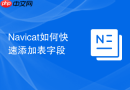 Navicat如何快速添加表字段