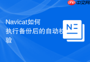 Navicat如何执行备份后的自动校验