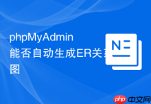 phpMyAdmin能否自动生成ER关系图