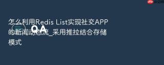 怎么利用redis list实现社交app的新闻动态流_采用推拉结合存储模式