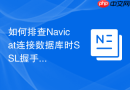 如何排查Navicat连接数据库时SSL握手失败