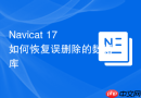 Navicat 17如何恢复误删除的数据库