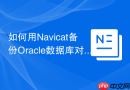如何用Navicat备份Oracle数据库对象