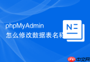 phpMyAdmin怎么修改数据表名称