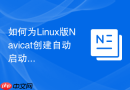如何为Linux版Navicat创建自动启动项