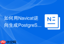 如何用Navicat逆向生成PostgreSQL ER图