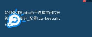 如何处理Redis由于连接空闲过长被防火墙断开_配置tcp-keepalive参数