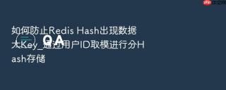 如何防止redis hash出现数据大key_通过用户id取模进行分hash存储