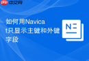 如何用Navicat只显示主键和外键字段