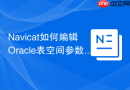Navicat如何编辑Oracle表空间参数