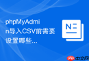 phpMyAdmin导入CSV前需要设置哪些字段类型