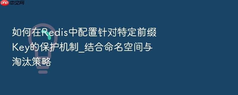 如何在redis中配置针对特定前缀key的保护机制_结合命名空间与淘汰策略