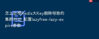 怎么处理Redis大Key删除导致的集群抖动_配置lazyfree-lazy-expire参数